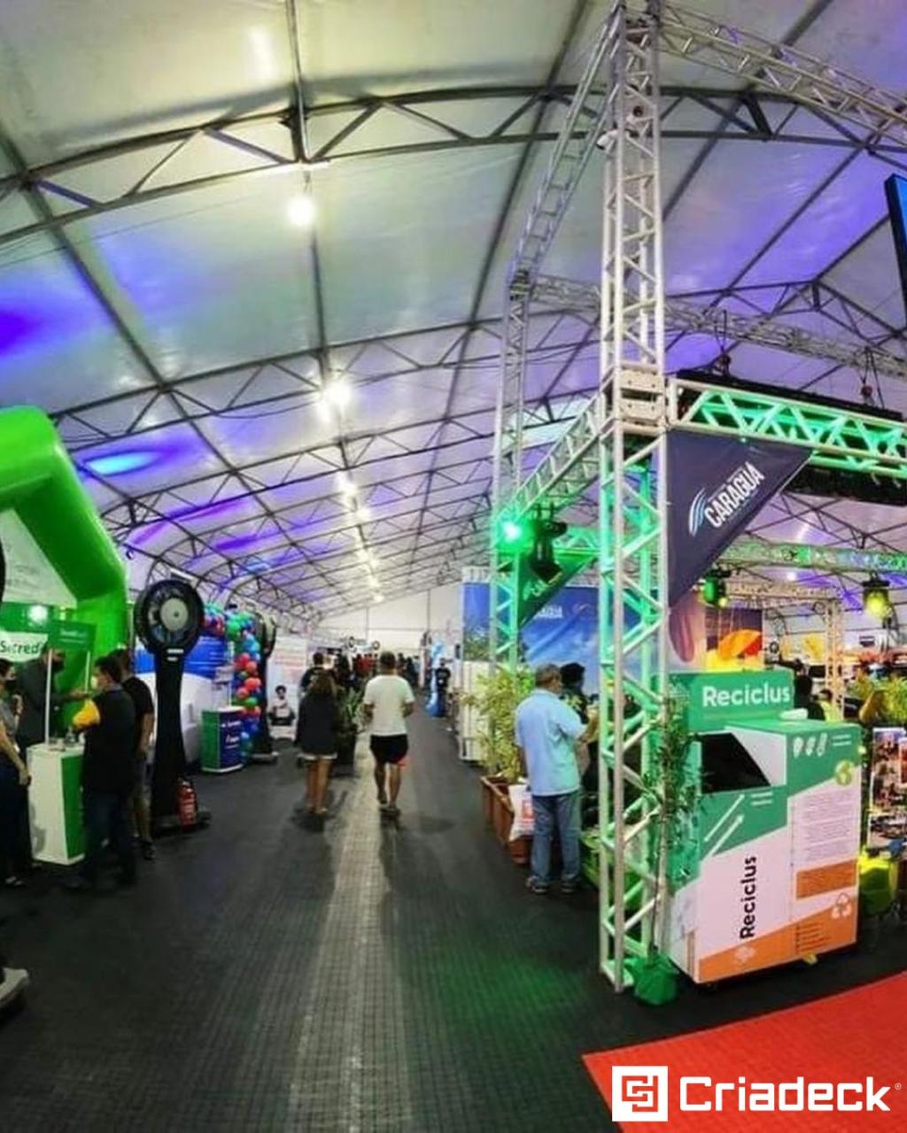 Feira Empreenda Caraguatatuba 2022: Criadeck Reforça Segurança Com Piso Plástico Pixel.